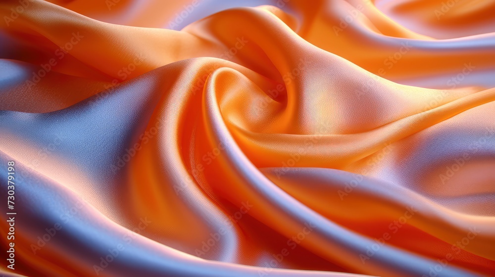 Fototapeta premium Brown Orange Silk Satin Fabric Background, Background HD, Illustrations