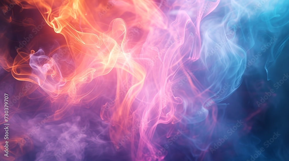 Dreamy Swirl of Pink, Orange, and Blue Smoke
Dreamy Swirl of Pink, Orange, and Blue Smoke