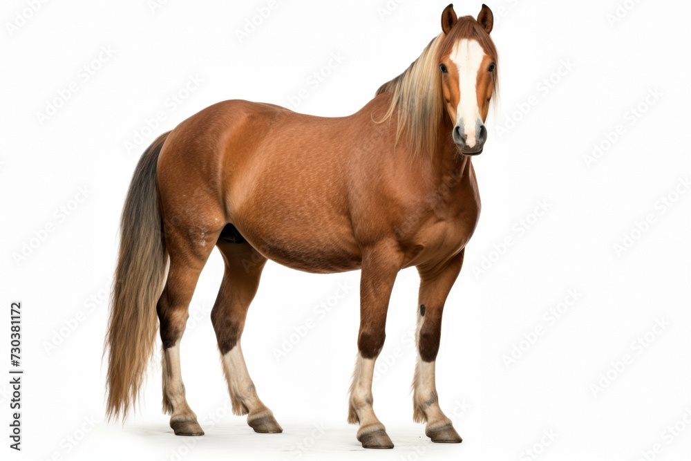 Horse isolated on white background