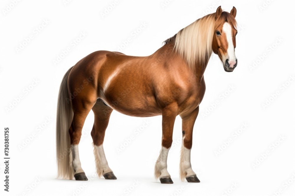 Horse isolated on white background