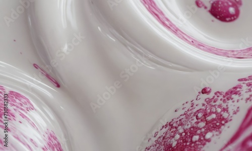 Dive into Opulence: Extreme Close-Up of Milk Cream, Your Skin's Miracle