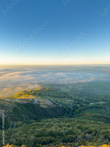 Landescape of Detrelo da Malhada in Serra da Freita. Arouca, Aveiro, Portugal.