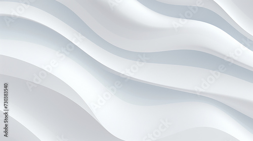 Abstract White Waves Background Illustration With Soft Light and Shadows Created With Generative AI Technology