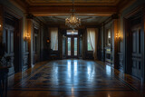 Interior hall of old money, real estate, english country house, stately home, aristicrat, noble, lord, country house, manor, downton abbey