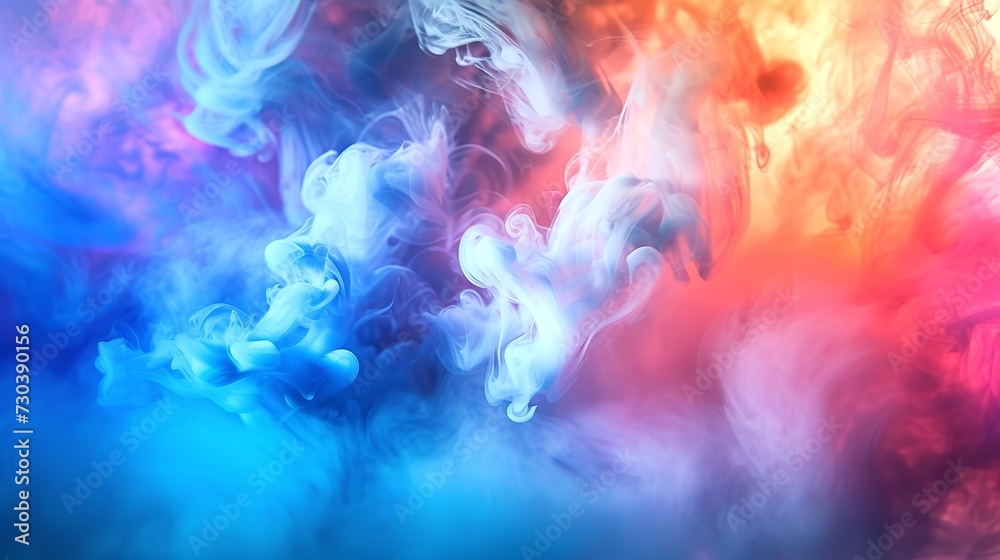 Abstract Artwork - Colorful Smoke or Colored Dynamics

