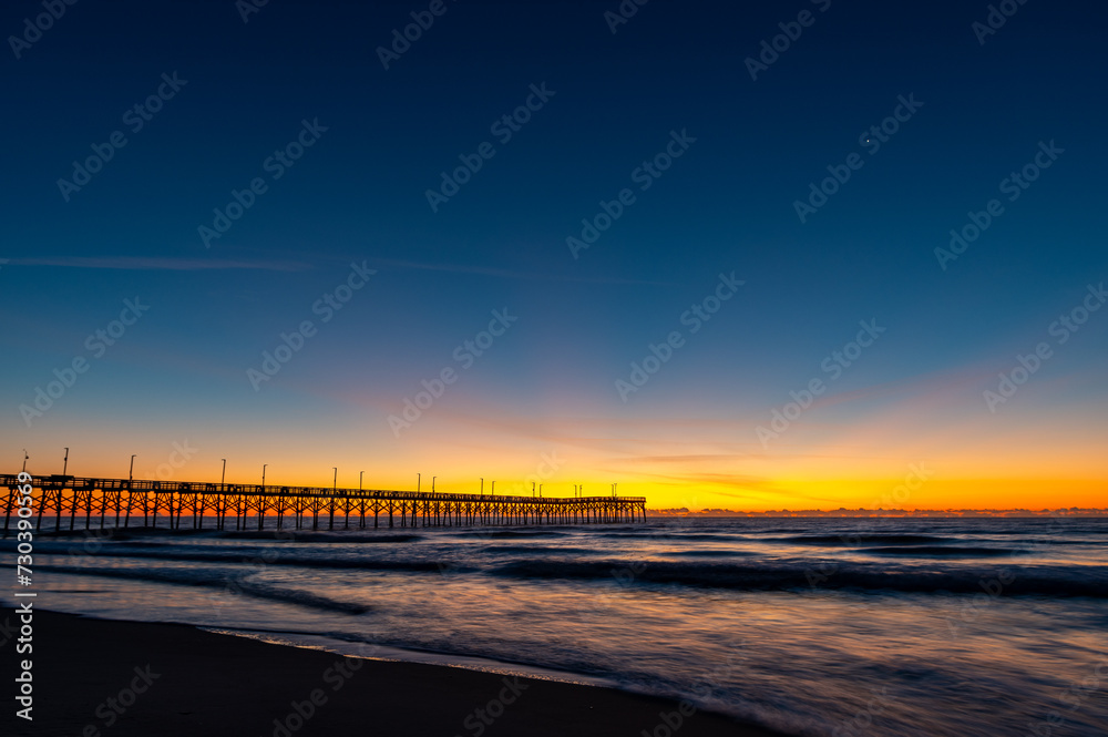 Ocean Pier in Morning Twilight
