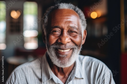 Smiling portrait of a senior man in a nursing home © Vorda Berge
