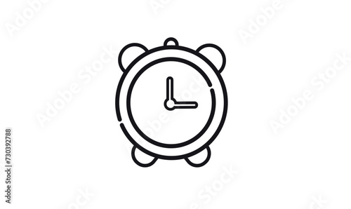 alarm clock line icon