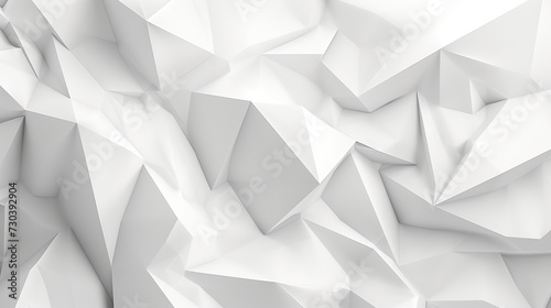 Abstract background of polygons on white background.
