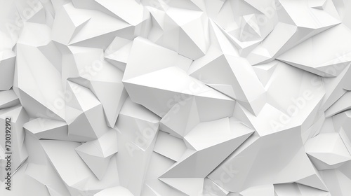 Abstract background of polygons on white background. 