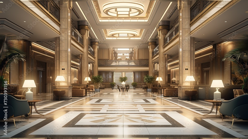 Hotel lobby
