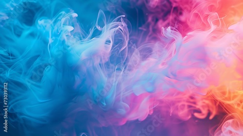 Abstract Background with Colorful Smoke