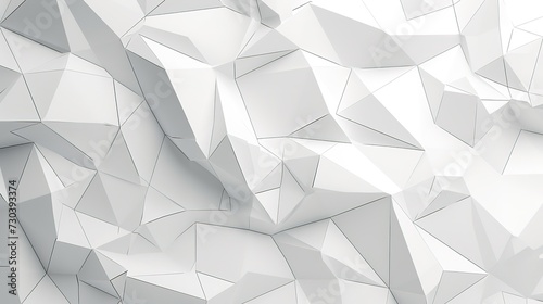 Abstract background of polygons on white background.
