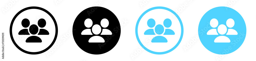 Group of people, squad icon - team user icon. three person symbol, group, Friends, people, users icon Group of people, squad icon - team user icon. three person symbol, group, Friends, people, users icon