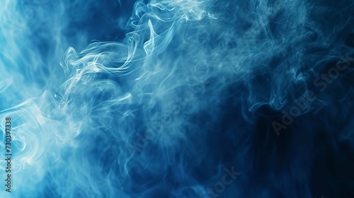 Abstract Blue Background with Smoke 8K Realistic
