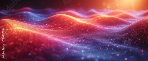 Neon Ripple Texture Defocused Glow Iridesc, Background HD, Illustrations