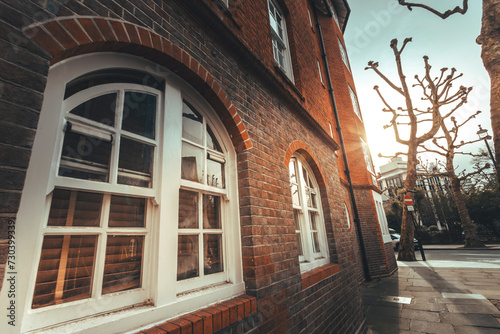 old brick building in London
