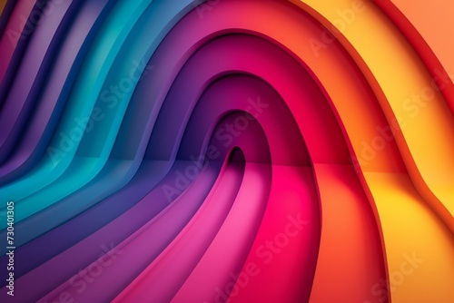 Vibrant strip rainbow colorful inclusion swirls  motley curves lgbtq youth. Neon circle lgbtq . Abstract luminous wallpaper gradient pattern. laser waves spirals background