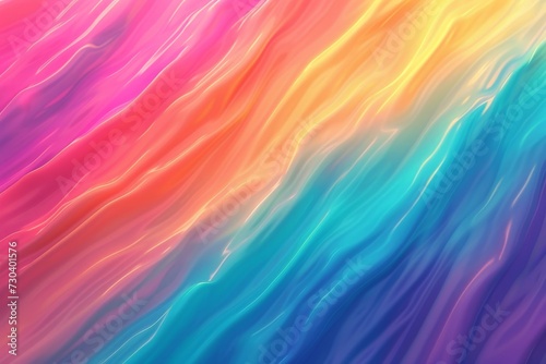 Vibrant strip rainbow colorful background swirls, motley curves contrast. Neon circle genderqueer. Abstract color wallpaper gradient pattern. bold waves spirals background