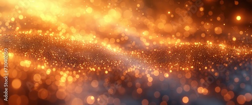 Smoothly Flowing Particles Swarm Glowing, Background HD, Illustrations © Cove Art