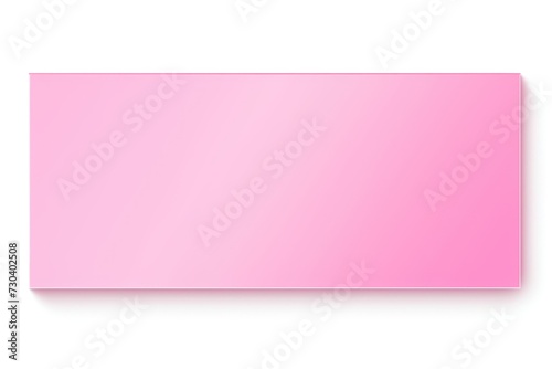 Pink rectangle isolated on white background