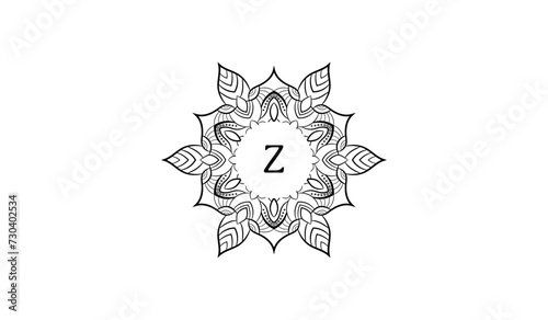 Luxury Flower Star Alphabetical Logo