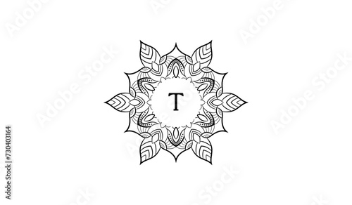 Luxury Flower Star Alphabetical Logo