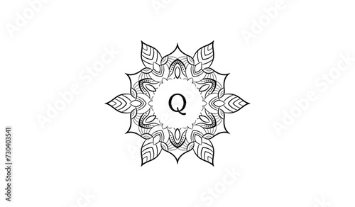 Luxury Flower Star Alphabetical Logo