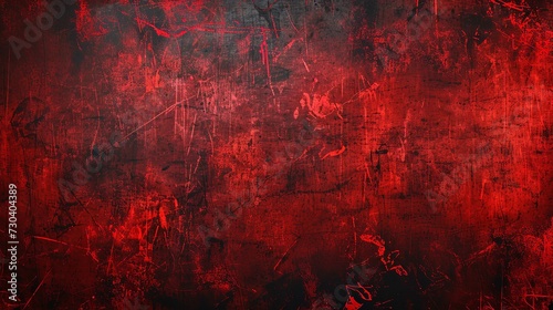 Abstract Grunge Texture Background with Red Graffiti
