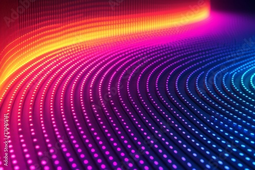  ChatGPT Colorful swirls adorn a vibrant rainbow strip backdrop with neon circle motion  representing LGTBQ pride. Abstract vector wallpaper showcases a gradient pattern. Background swirling waves