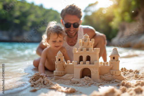 Familienauszeit am Strand: Urlaub für die Seele und Fernweh gestillt – Erleben Sie Entspannung und Abenteuer für die ganze Familie! (ID: 730405315)