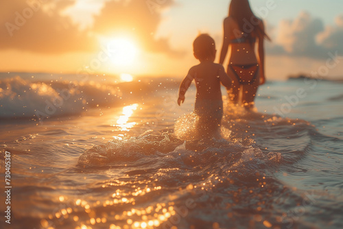 Familienauszeit am Strand: Urlaub für die Seele und Fernweh gestillt – Erleben Sie Entspannung und Abenteuer für die ganze Familie! (ID: 730405387)