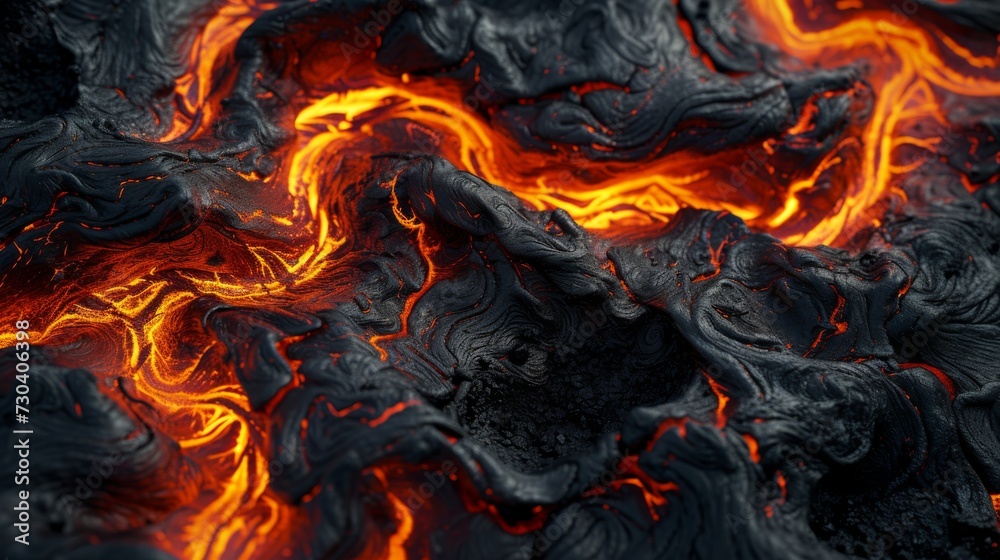 A fiery lava flow texture background, illustrating the molten rock as it creeps across the landscape, symbolizing power, transformation, and the raw force of nature. A fiery lava flow texture background, illustrating the molten rock as it creeps across the landscape, symbolizing power, transformation, and the raw force of nature.