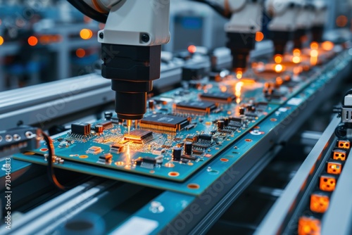 Machine Performing Maintenance on Electronic Equipment