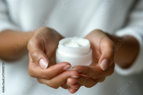Moisturizing Cream in Woman's Hands