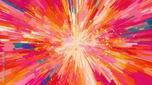Exploding star burst texture japanese radius cartoon pattern abstract background