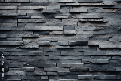 Slate wall with shadows on it, top view, flat lay background 