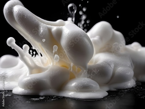splash on white background