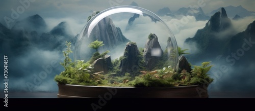 The tranquility of a terrarium photo