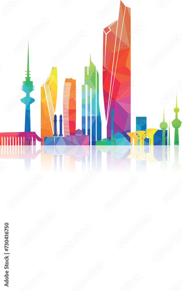 Kuwait national day design schedule for holidays of Kuwait day is the national holiday, the day of independence. February 25 and 26 is the day of liberation of Kuwait vector illustration.