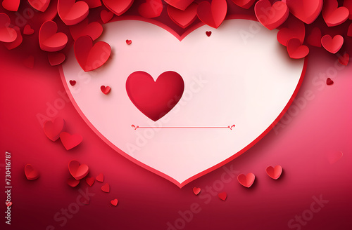 Heart Valentine day sale banner