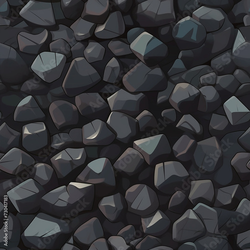 Patrón Textura de Pared o suelo de roca enlosable sin bordes estilo para videojuegos