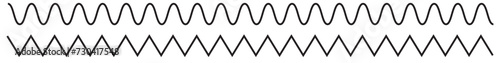 Wavy, zig-zag, criss-cross lines, stripes vector element photo
