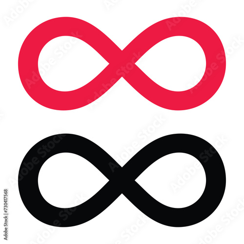 Infinity symbol. lemniscate icon vector, solid logo illustration, colorful pictogram isolated on white. Vector illustration. EPS file 167.