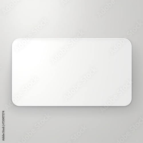 White rectangle isolated on white background