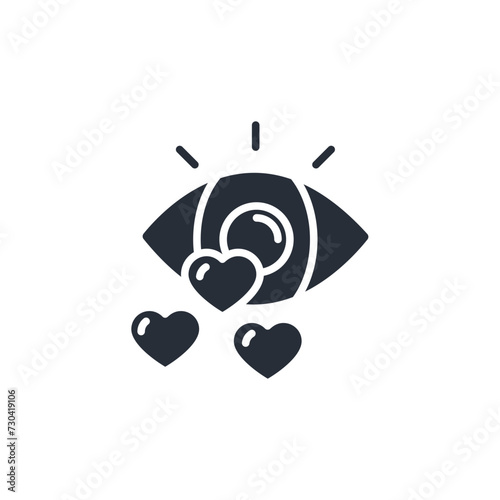 adore icon. vector.Editable stroke.linear style sign for use web design,logo.Symbol illustration.