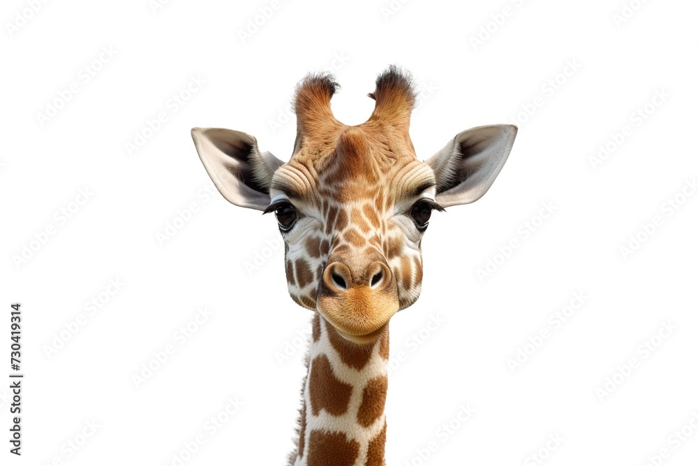 Fototapeta premium Giraffe on transparent background png