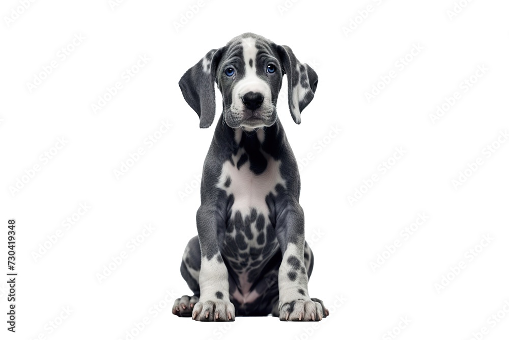 Spotted great dane on transparent background png