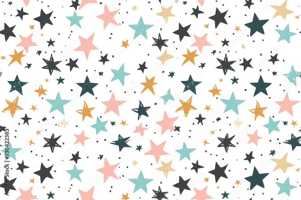 Dreamy Pastel Night Pattern