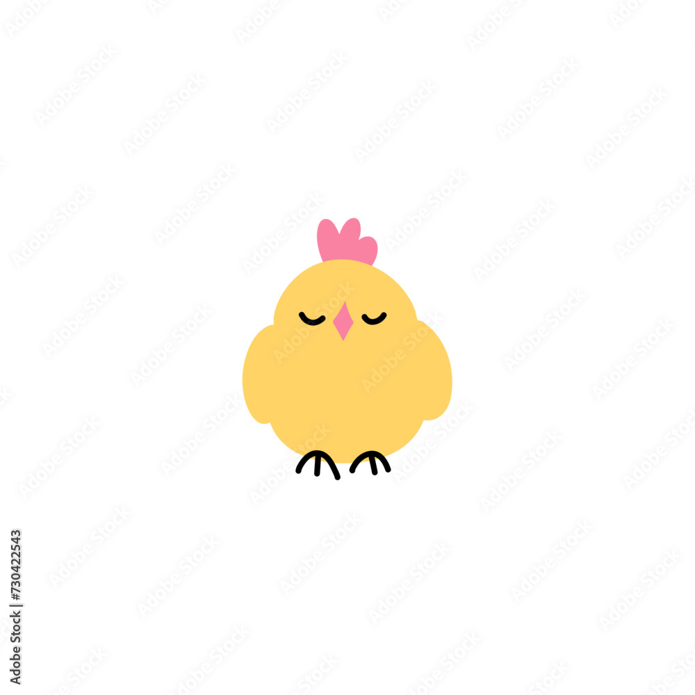 cute yellow chick